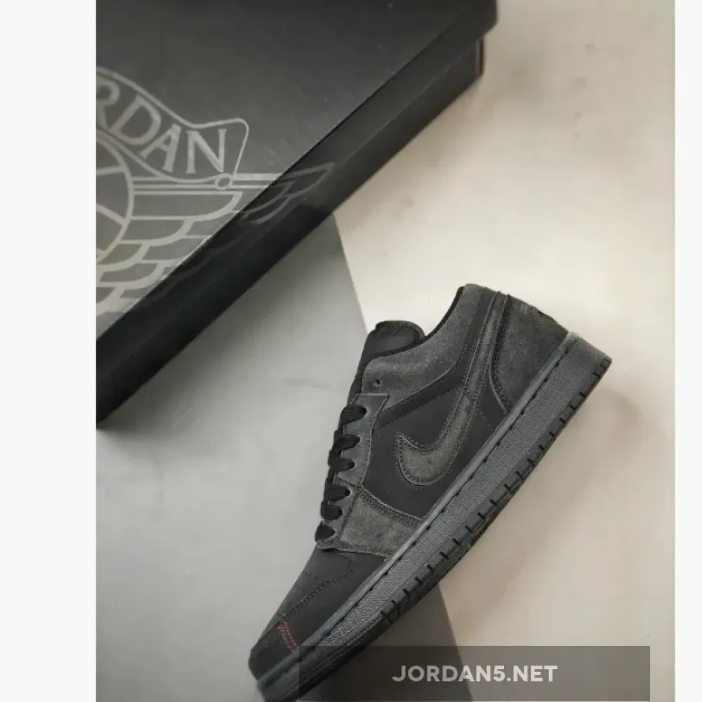 Air Jordan 1 Low Grey Red Stitch  FD8635-001