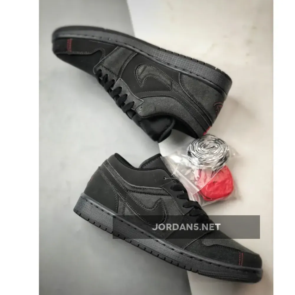 Air Jordan 1 Low Grey Red Stitch  FD8635-001