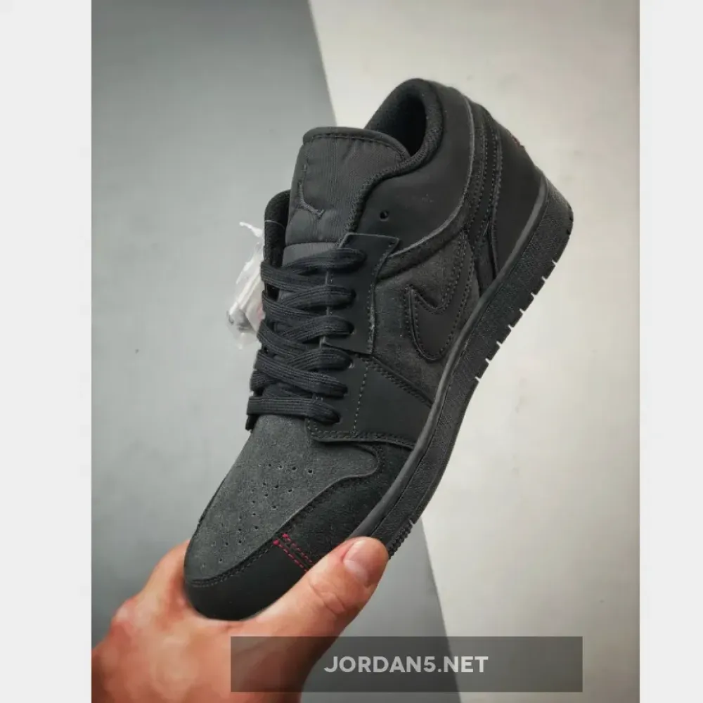 Air Jordan 1 Low Grey Red Stitch  FD8635-001