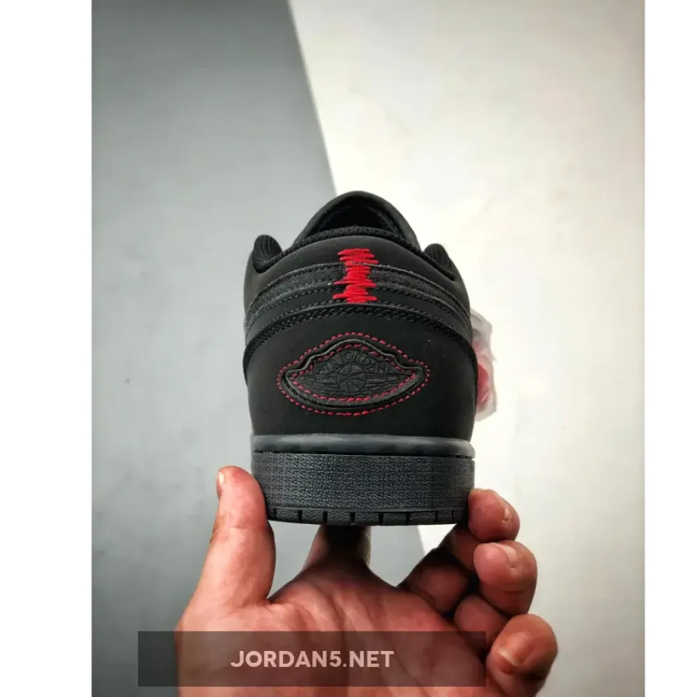 Air Jordan 1 Low Grey Red Stitch  FD8635-001